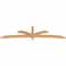 Ekena Millwork Davenport Timber Gable Bracket, Western Red Cedar, 108"W x 27"H x 3 1/2"D x 3 1/2"F, 6/12 Pitch GBW108X27X0404DAV00SWR - alternate 2